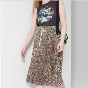 Wild Fable Leopard Midi Skirt